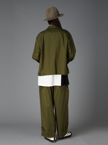 20/COTTON TWILL TAB DETAIL BLOUSON