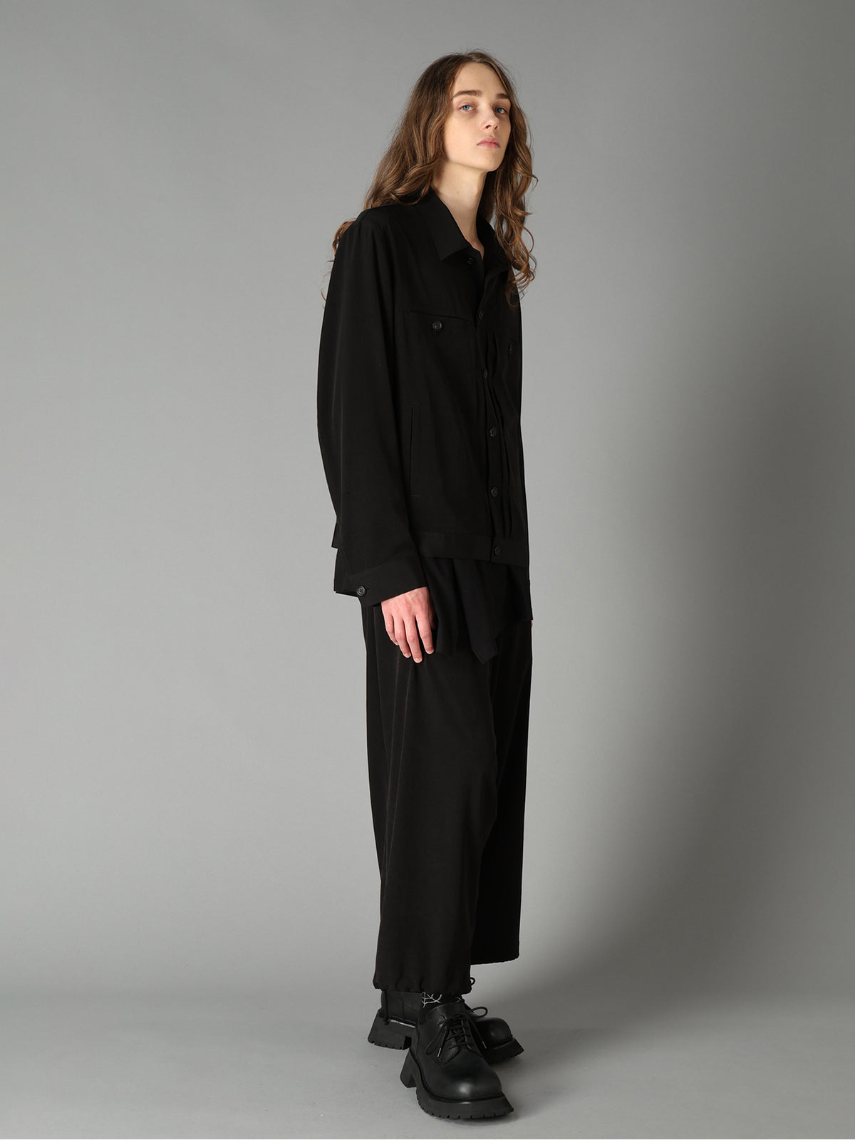 CREPE de CHINE TRUCKER JACKET