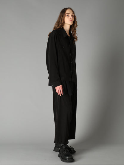 CREPE de CHINE TRUCKER JACKET