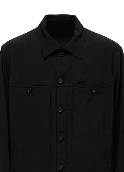 CREPE de CHINE TRUCKER JACKET