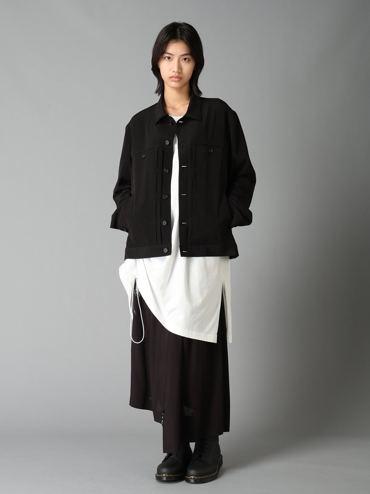 CREPE de CHINE TRUCKER JACKET