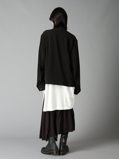 CREPE de CHINE TRUCKER JACKET