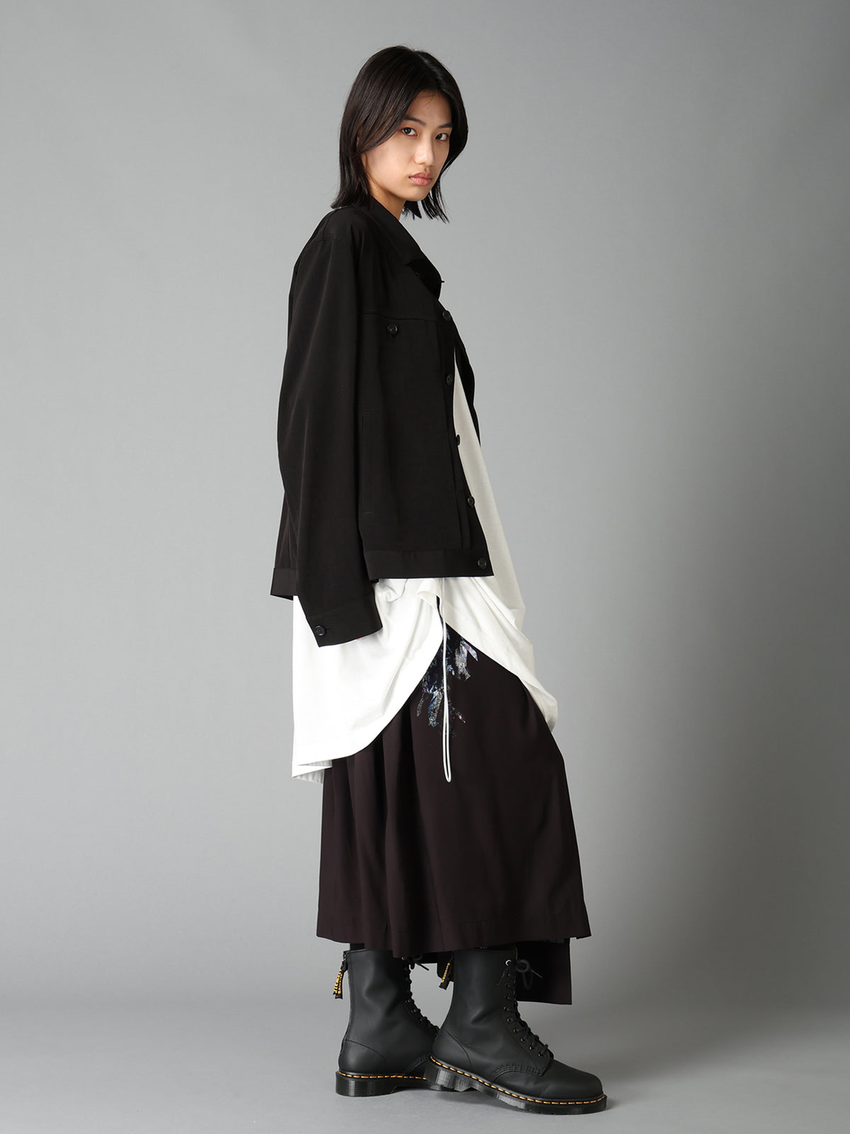 CREPE de CHINE TRUCKER JACKET