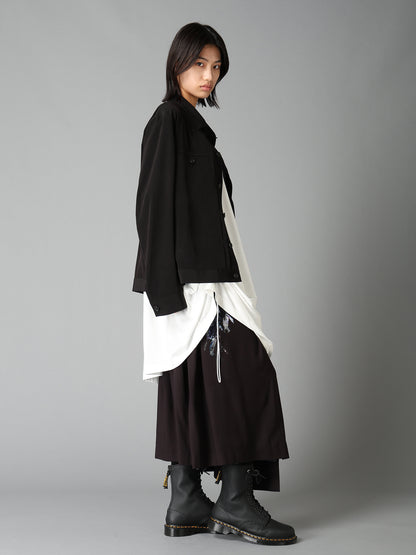 CREPE de CHINE TRUCKER JACKET