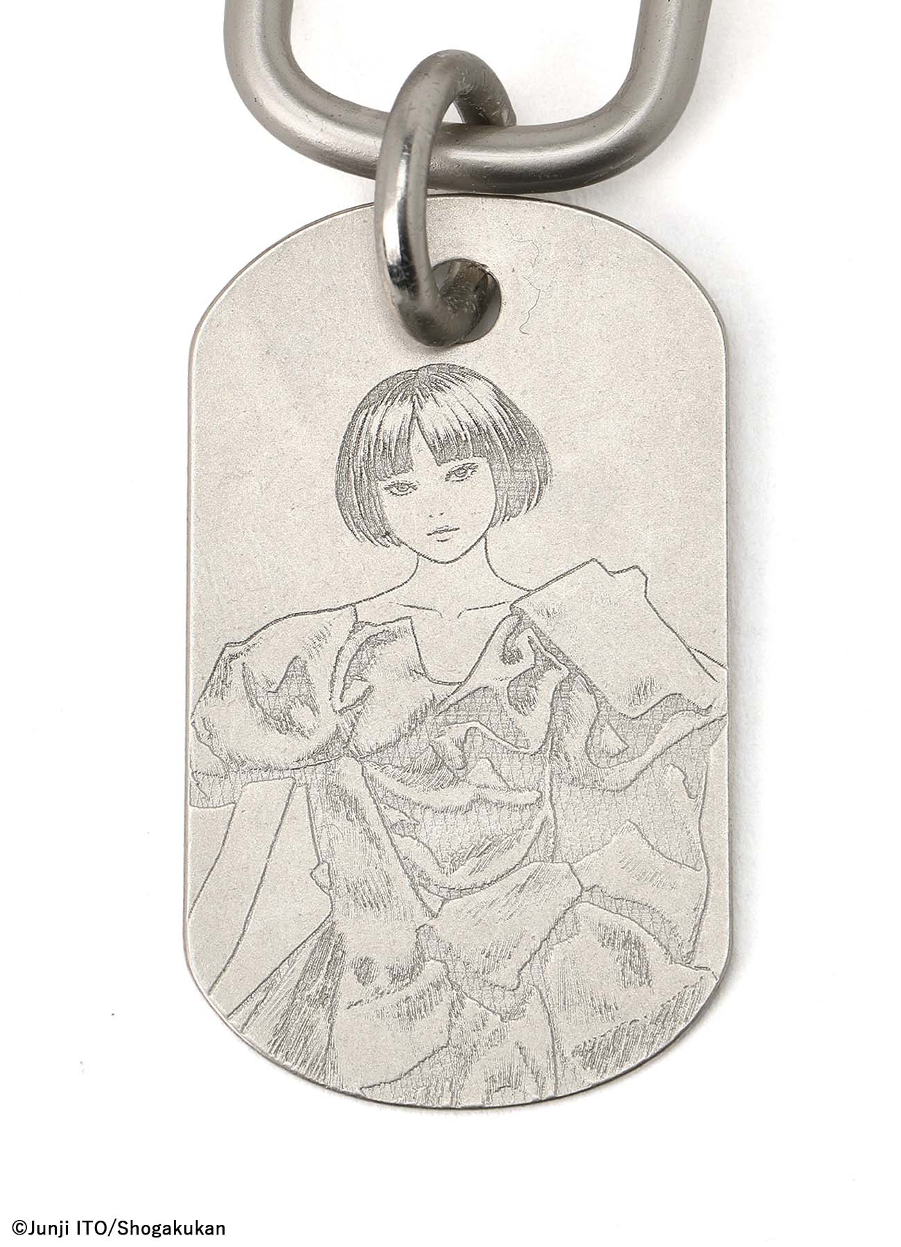S'YTE × JUNJI ITO -UZUMAKI- AZAMI WEARING YOHJI YAMAMOTO DOG TAG CARABINER