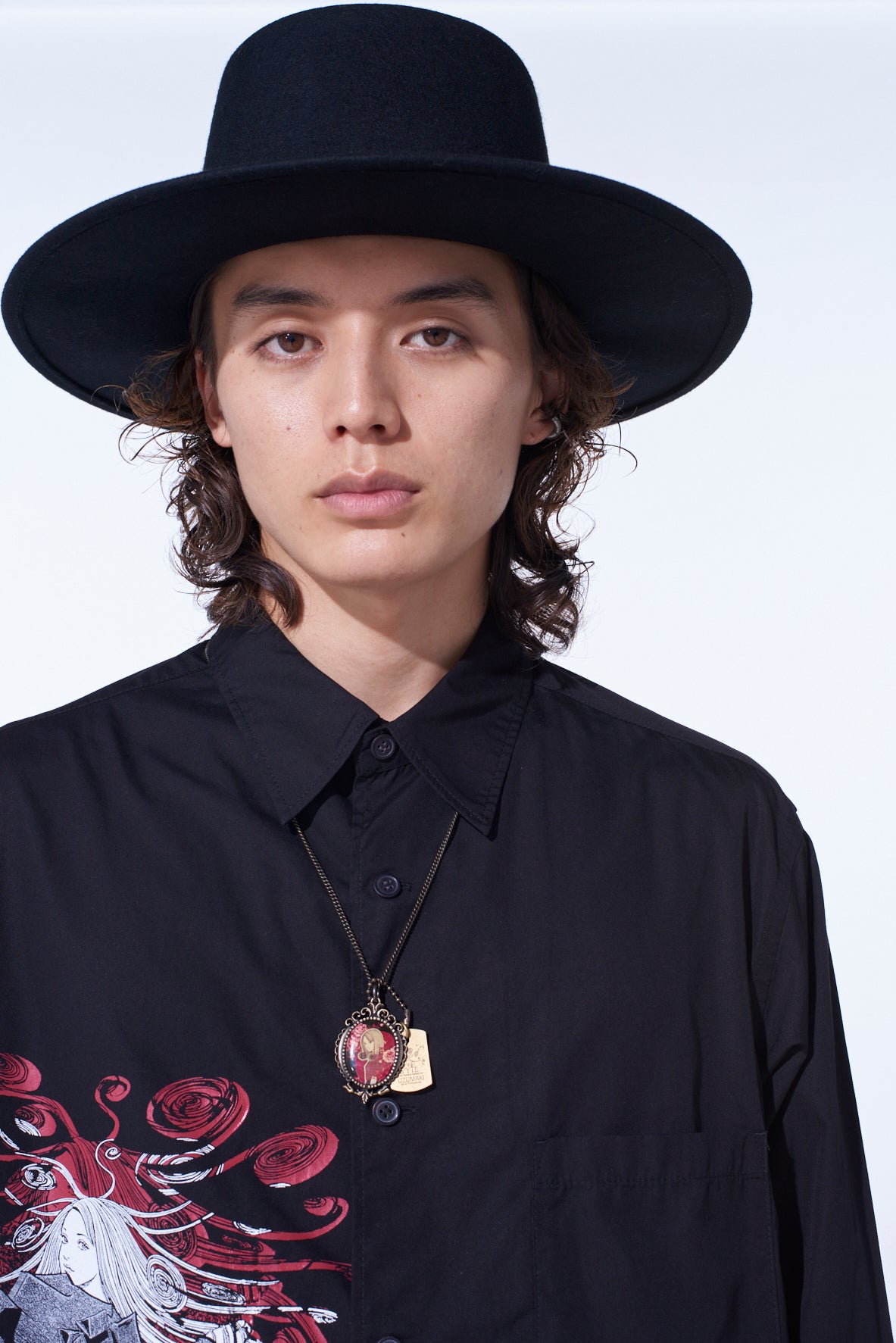 S'YTE × JUNJI ITO -UZUMAKI- FLOWER AND KIRIE CAMEO NECKLACE