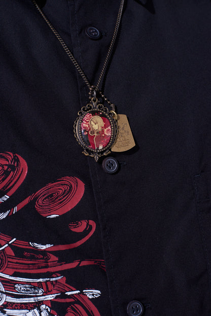 S'YTE × JUNJI ITO -UZUMAKI- FLOWER AND KIRIE CAMEO NECKLACE