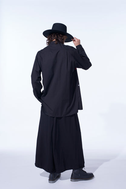 S'YTE × JUNJI ITO -UZUMAKI- KIRIE WEARING YOHJI YAMAMOTO PRINTED SHIRT