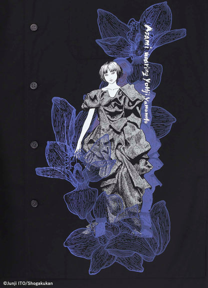 S'YTE × JUNJI ITO -UZUMAKI- AZAMI WEARING YOHJI YAMAMOTO PRINTED SHIRT