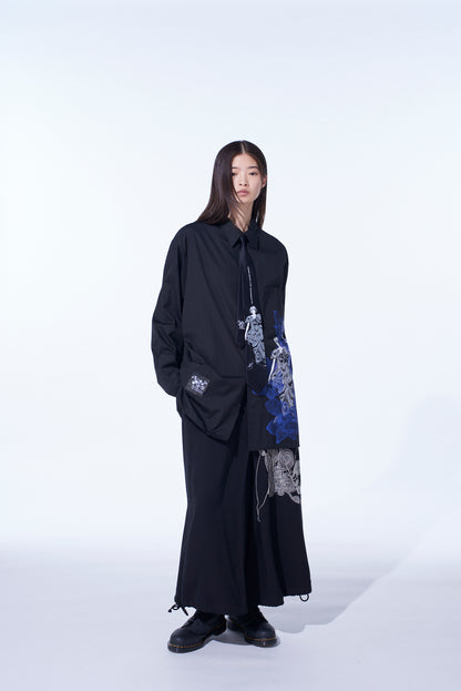 S'YTE × JUNJI ITO -UZUMAKI- AZAMI WEARING YOHJI YAMAMOTO PRINTED SHIRT