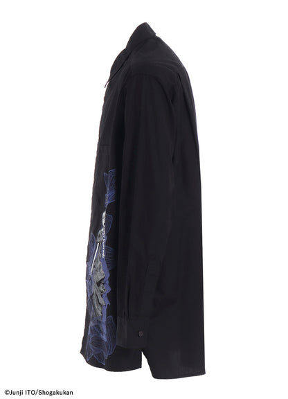 S'YTE × JUNJI ITO -UZUMAKI- AZAMI WEARING YOHJI YAMAMOTO PRINTED SHIRT