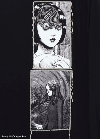 S'YTE × JUNJI ITO -UZUMAKI- PRINTED PATCH OMNIBUS LONG SHIRT