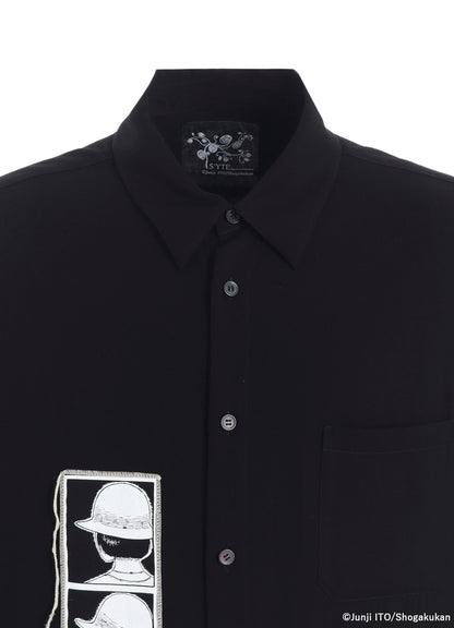 S'YTE × JUNJI ITO -UZUMAKI- PRINTED PATCH OMNIBUS LONG SHIRT