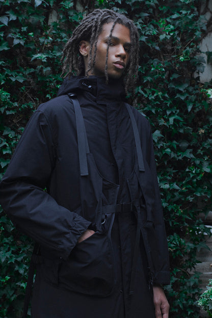 【S'YTE X TAION】HOODED COAT WITH QUILTED DOWN LINER