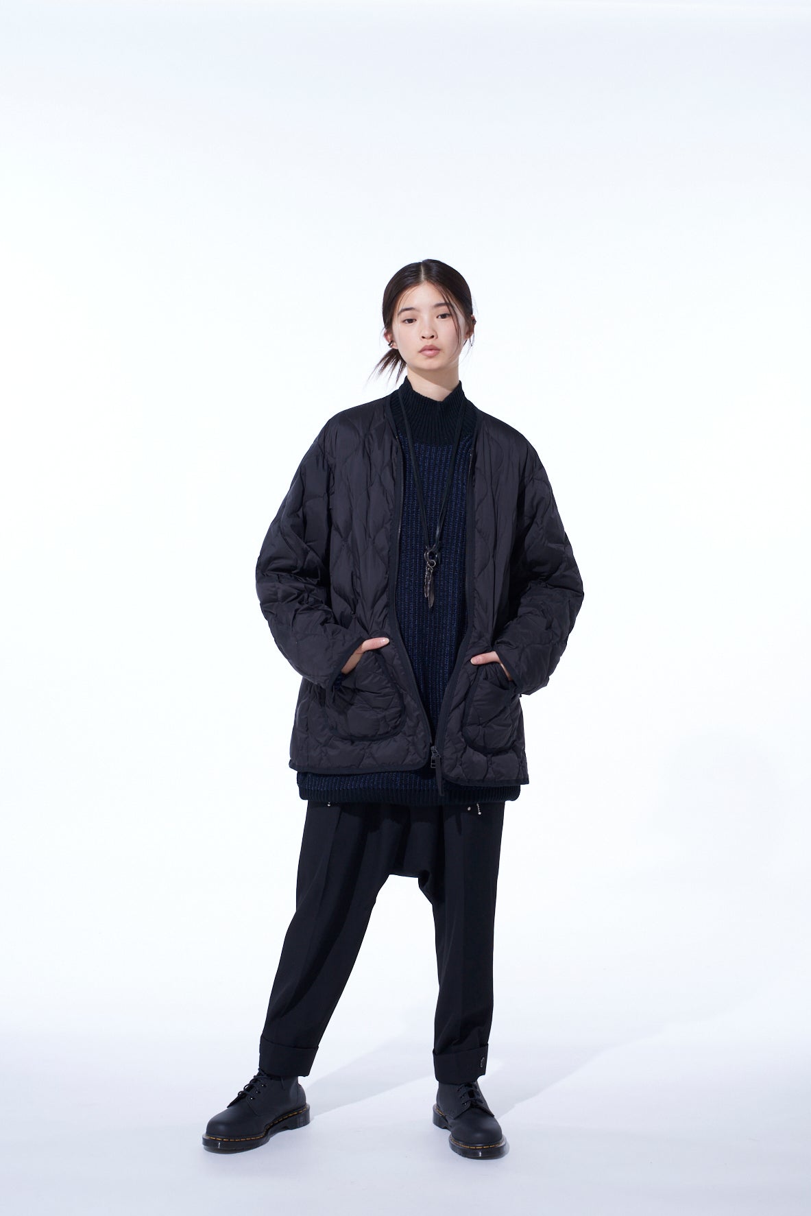 【S'YTE X TAION】HOODED COAT WITH QUILTED DOWN LINER