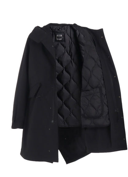 【S'YTE X TAION】HOODED COAT WITH QUILTED DOWN LINER