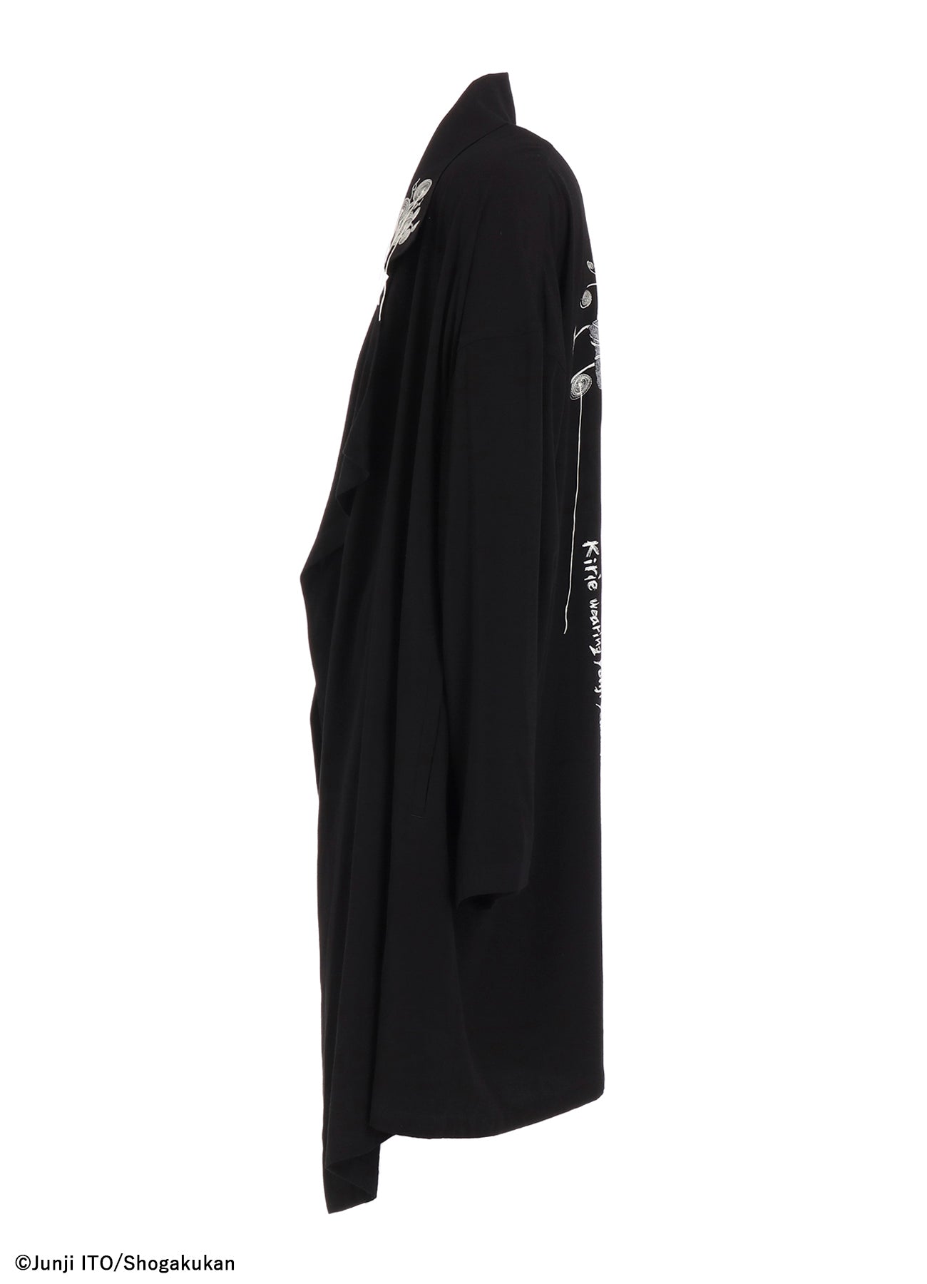 S'YTE × JUNJI ITO -UZUMAKI- KIRIE WEARING YOHJI YAMAMOTO DRAPE COAT