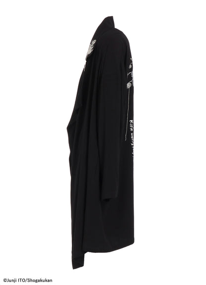 S'YTE × JUNJI ITO -UZUMAKI- KIRIE WEARING YOHJI YAMAMOTO DRAPE COAT