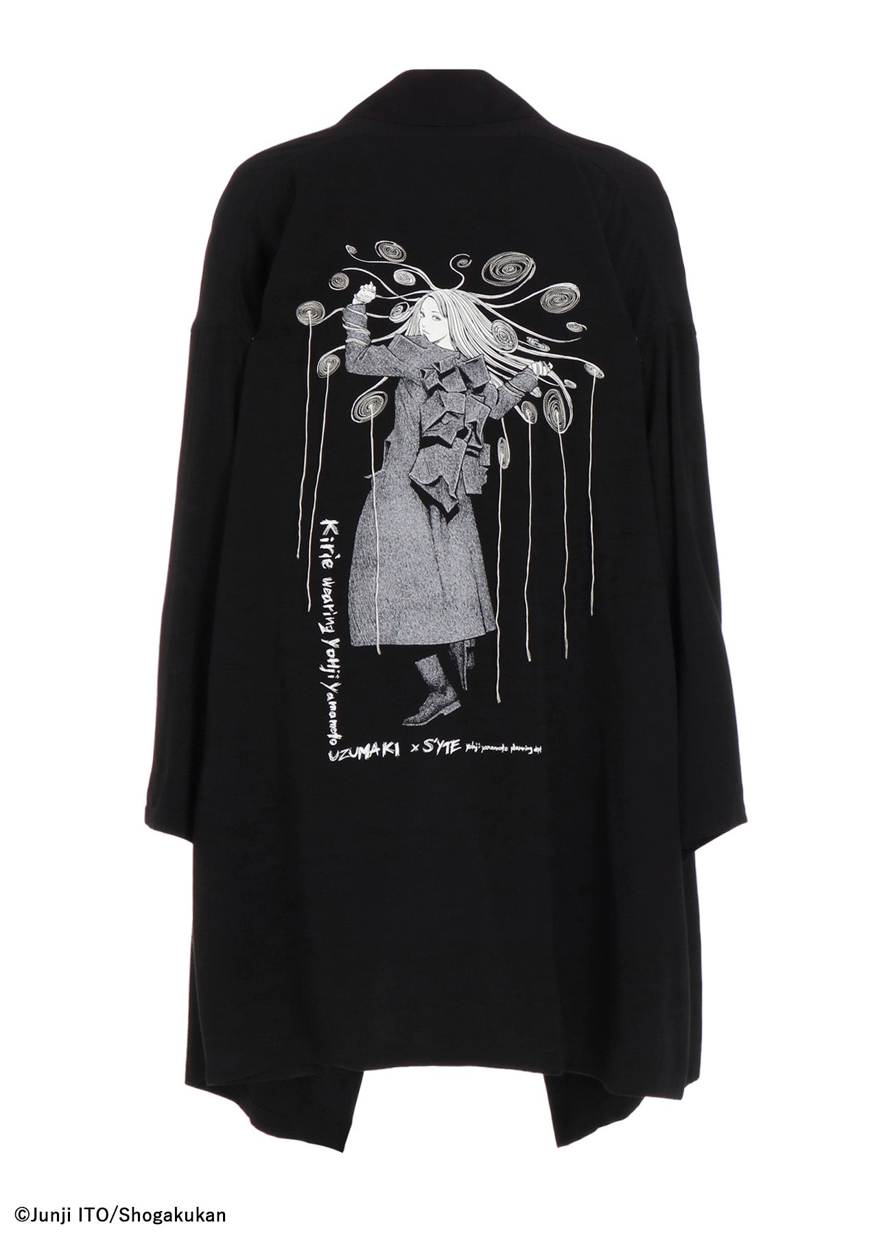 S'YTE × JUNJI ITO -UZUMAKI- KIRIE WEARING YOHJI YAMAMOTO DRAPE