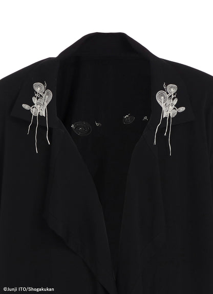 S'YTE × JUNJI ITO -UZUMAKI- KIRIE WEARING YOHJI YAMAMOTO DRAPE COAT