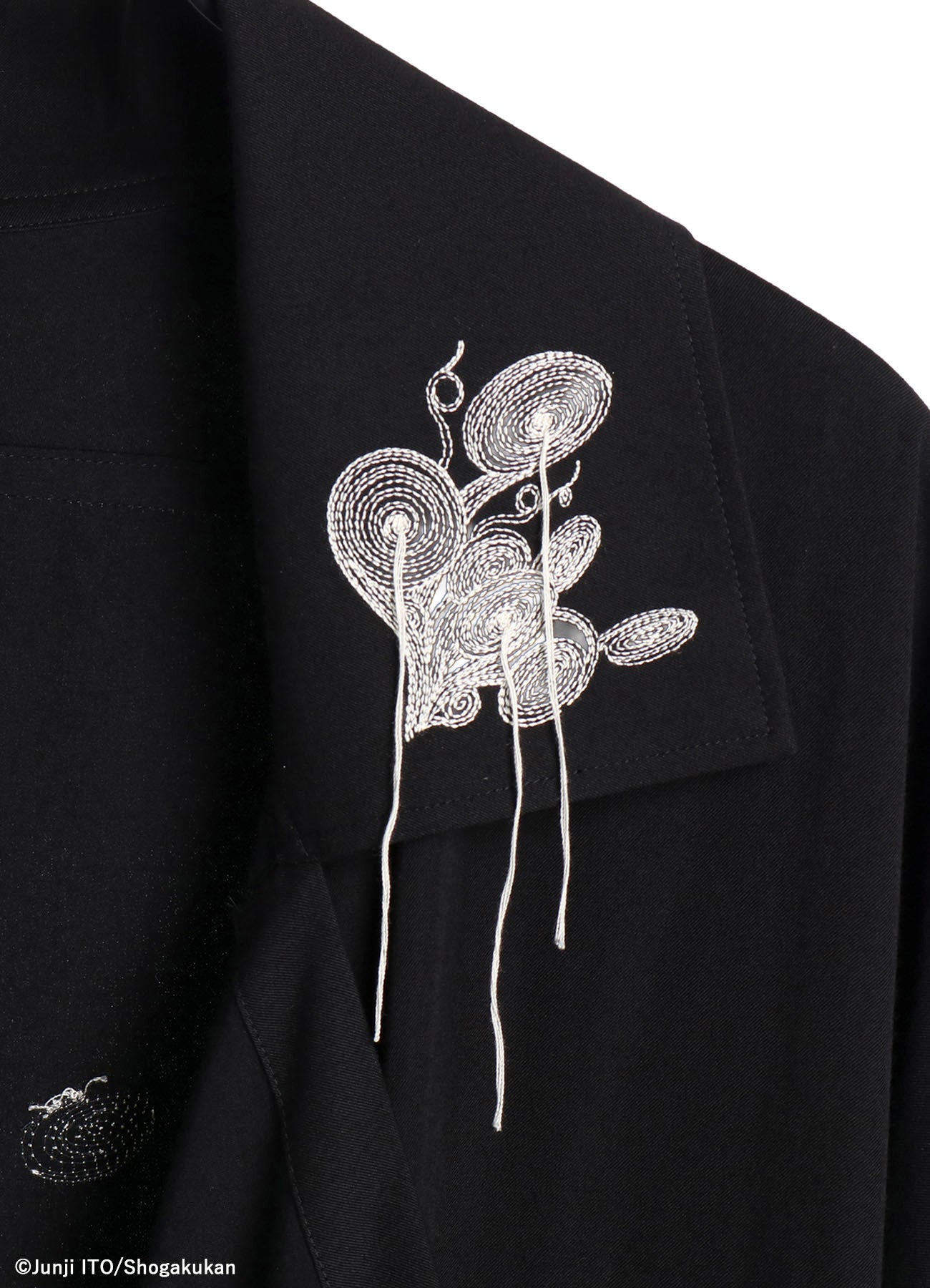 S'YTE × JUNJI ITO -UZUMAKI- KIRIE WEARING YOHJI YAMAMOTO DRAPE COAT