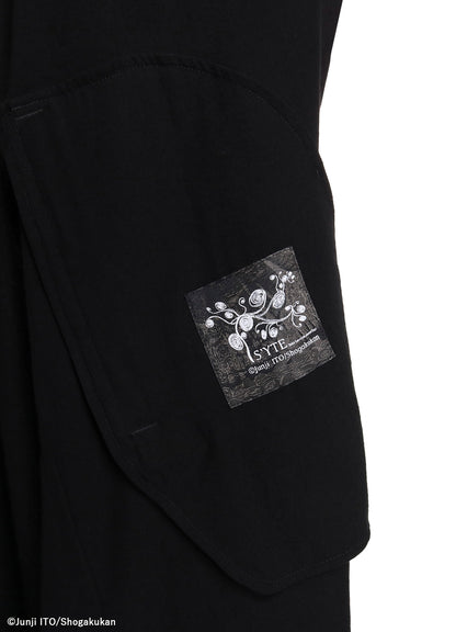 S'YTE × JUNJI ITO -UZUMAKI- KIRIE WEARING YOHJI YAMAMOTO DRAPE COAT