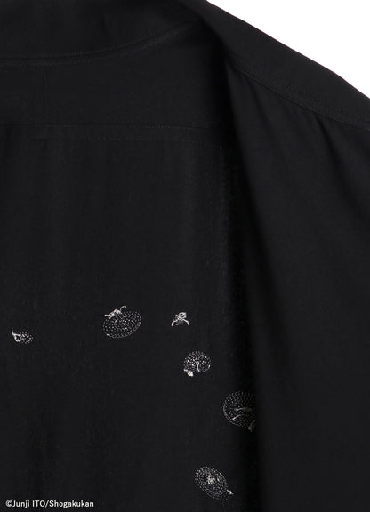 S'YTE × JUNJI ITO -UZUMAKI- KIRIE WEARING YOHJI YAMAMOTO DRAPE COAT