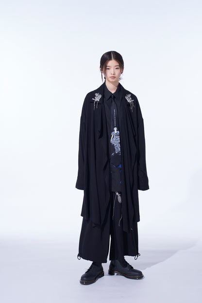 S'YTE × JUNJI ITO -UZUMAKI- KIRIE WEARING YOHJI YAMAMOTO DRAPE COAT