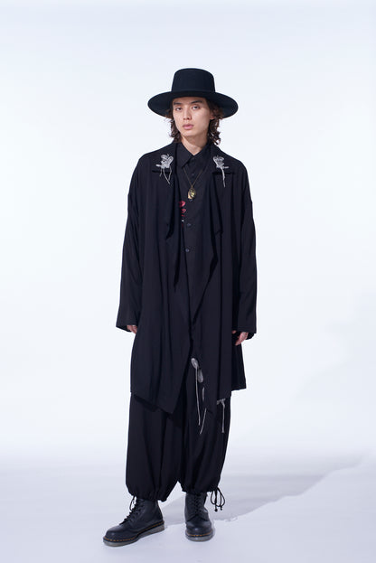 S'YTE × JUNJI ITO -UZUMAKI- KIRIE WEARING YOHJI YAMAMOTO DRAPE COAT