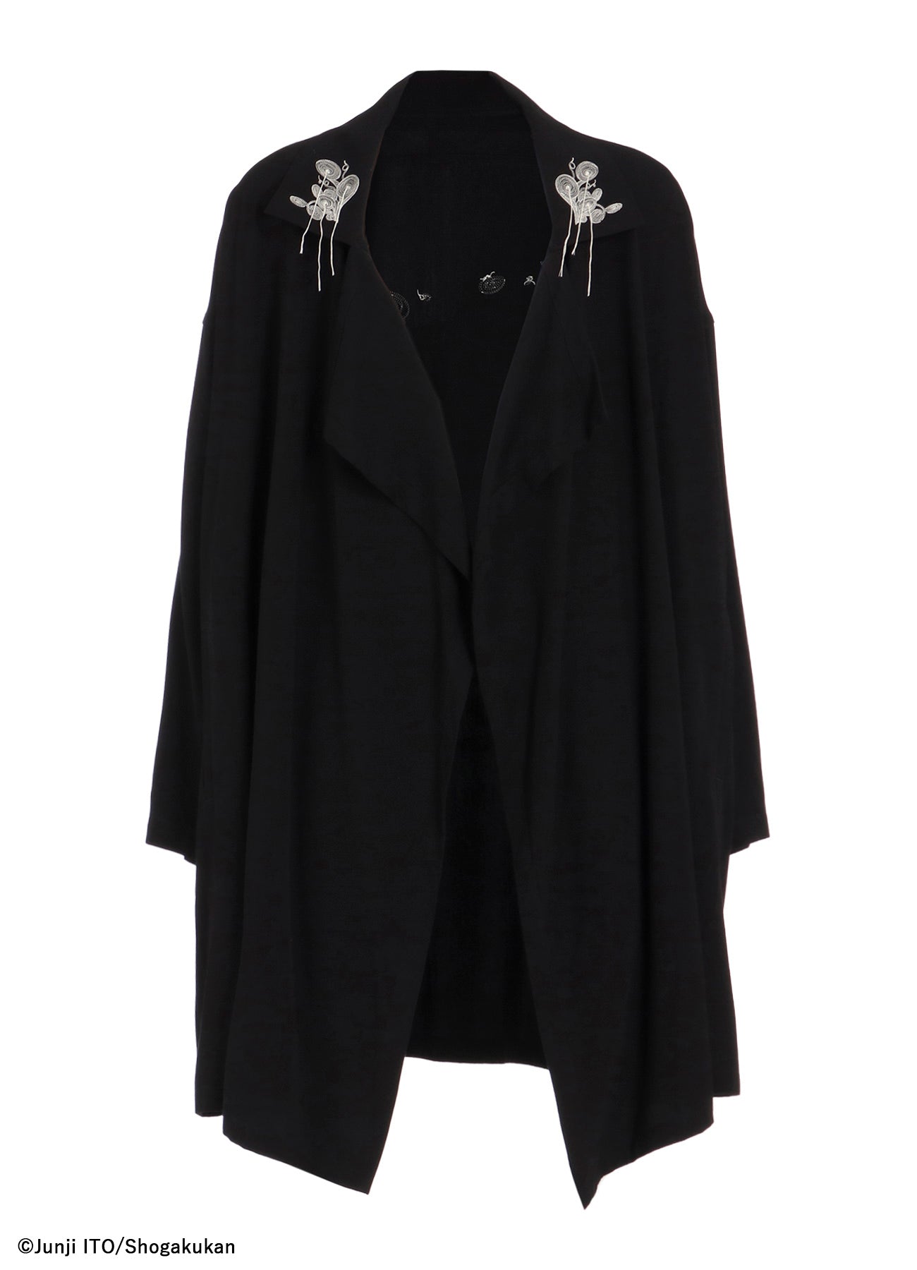 S'YTE × JUNJI ITO -UZUMAKI- KIRIE WEARING YOHJI YAMAMOTO DRAPE COAT