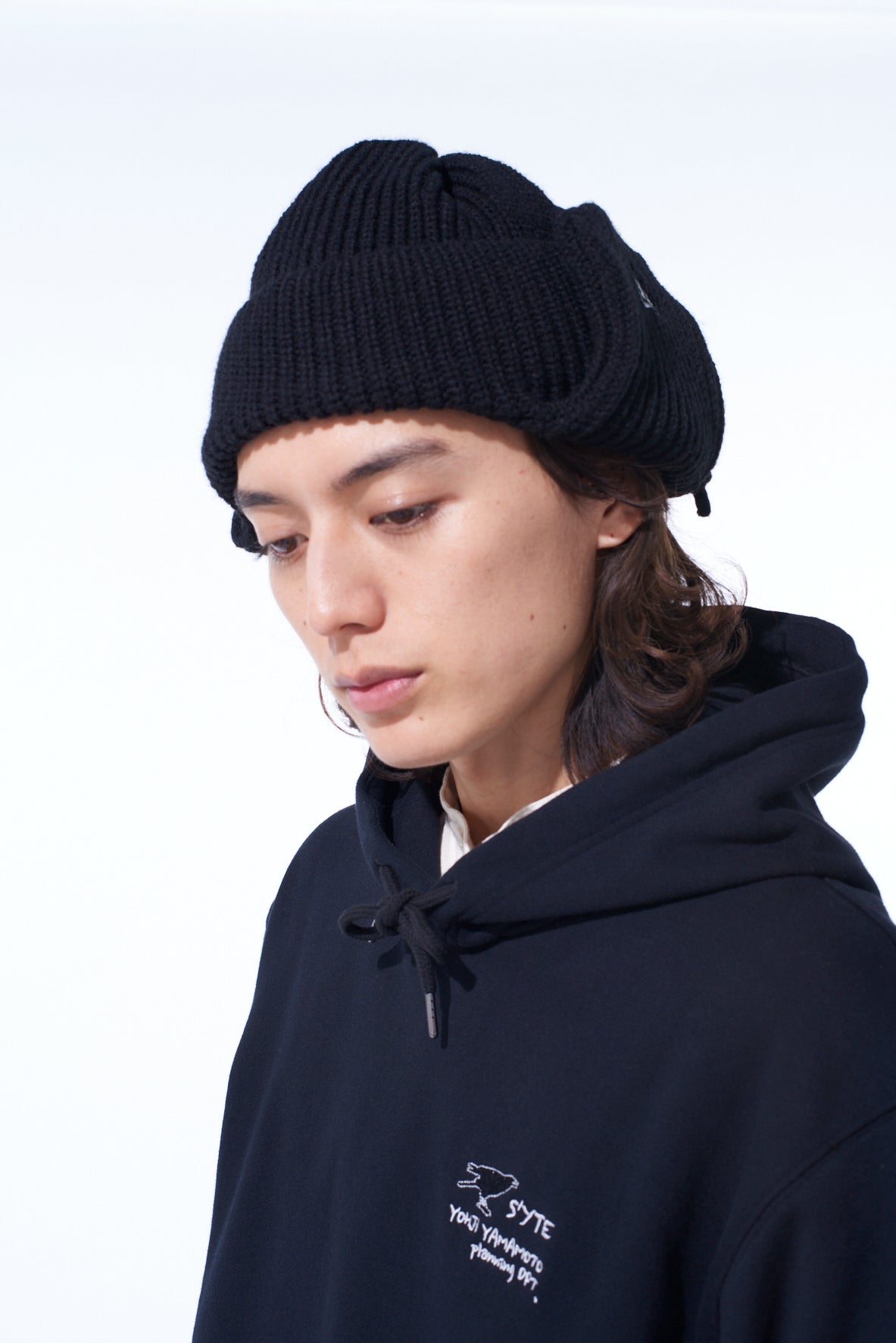 トラッパー Yohji Yamamoto NEWERA YOHJI YAMAMOTO x NEW ERA Snow Trapper 2021AW YY Leather Patch
