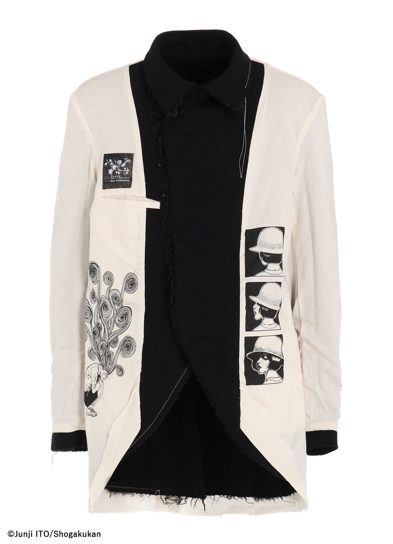 S'YTE × JUNJI ITO -UZUMAKI- KIRIE AND AZAMI PRINTED REVERSIBLE JACKET