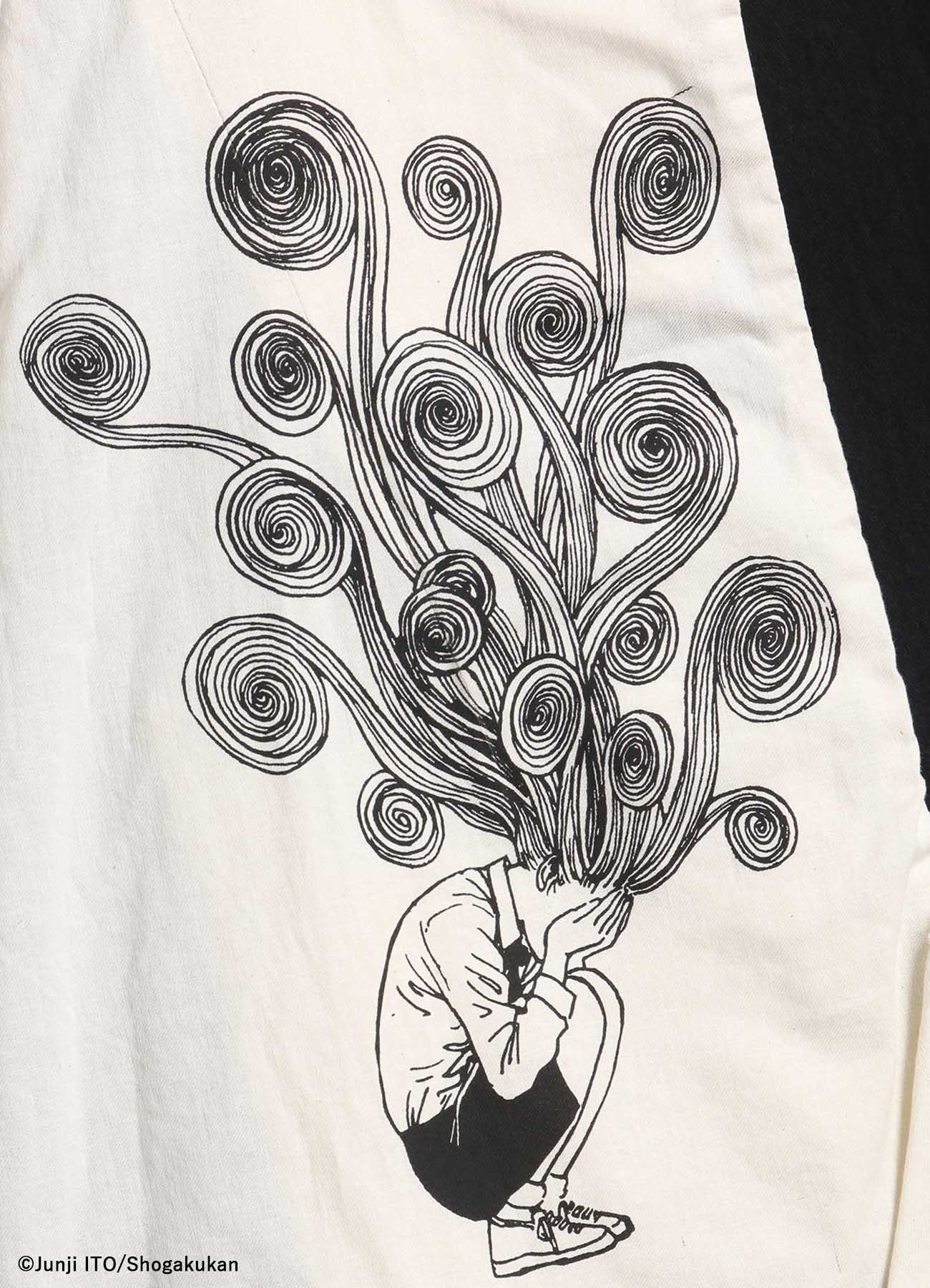 S'YTE × JUNJI ITO -UZUMAKI- KIRIE AND AZAMI PRINTED REVERSIBLE JACKET