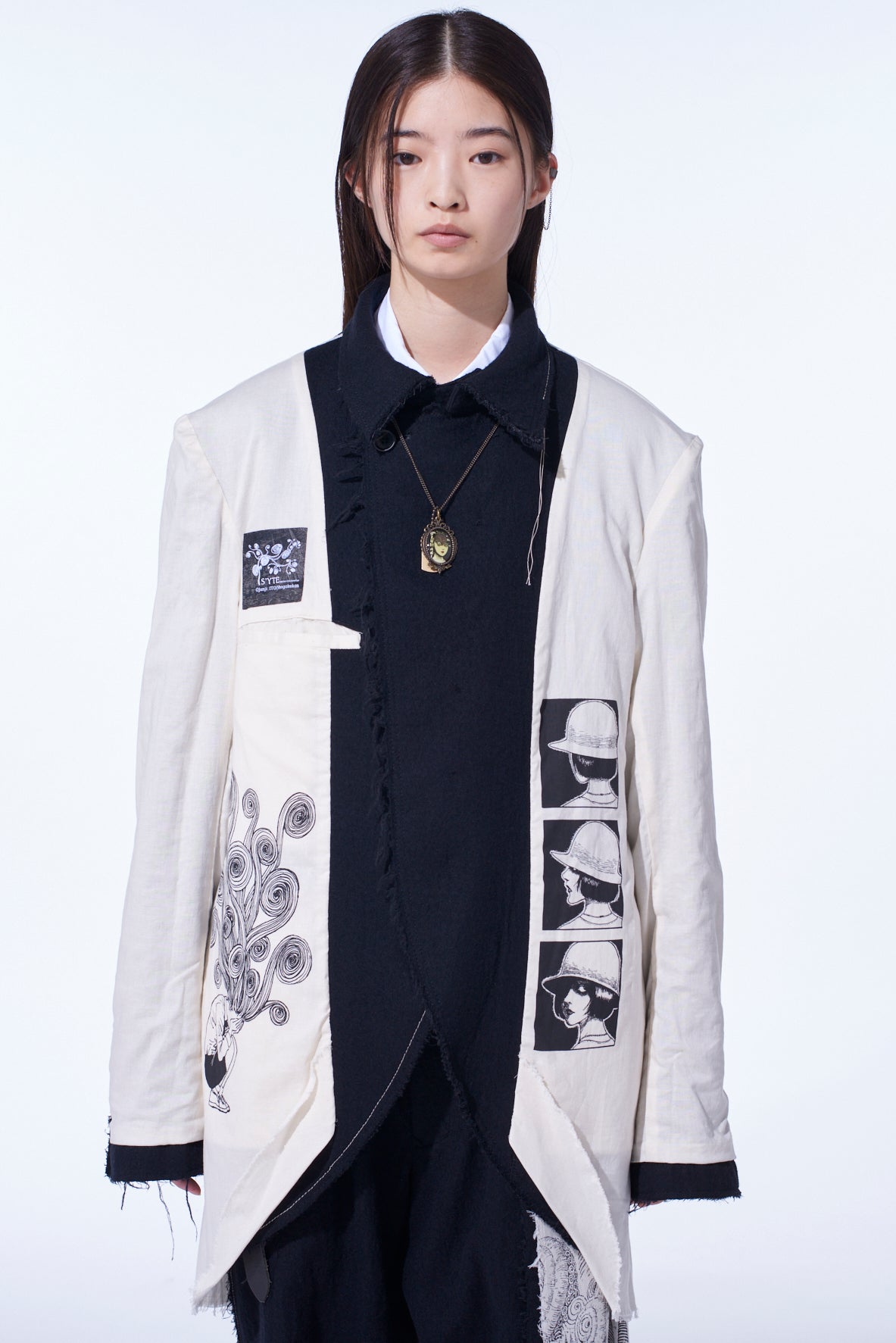 S'YTE × JUNJI ITO -UZUMAKI- KIRIE AND AZAMI PRINTED REVERSIBLE JACKET