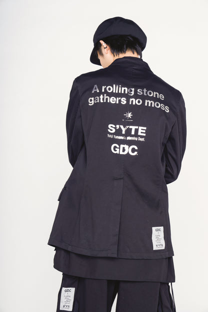 -S’YTE × GDC Collaborate Collection-WEPON CLOTH LOGO-PRINTED 5 BUTTON TAILORED JACKET