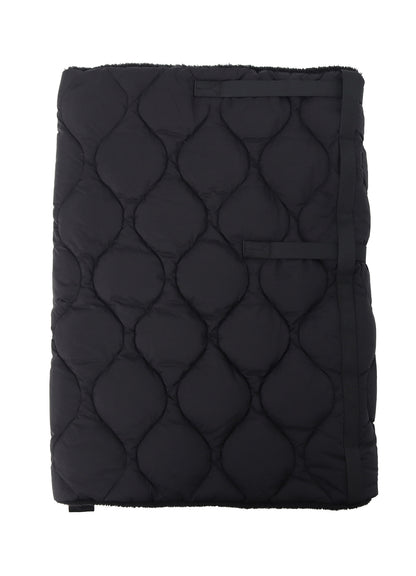 【S'YTE X TAION】REVERSIBLE QUILTED DOWN SCARF WITH BLACK FLEECE LINING