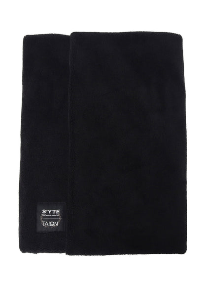 【S'YTE X TAION】REVERSIBLE QUILTED DOWN SCARF WITH BLACK FLEECE LINING
