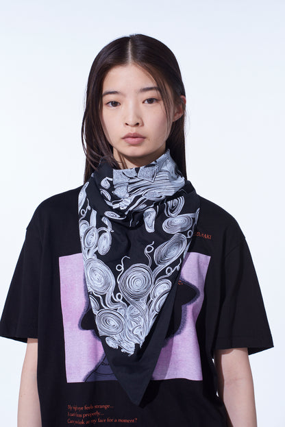 S'YTE × JUNJI ITO -UZUMAKI- KIRIE WEARING YOHJI YAMAMOTO SCARF