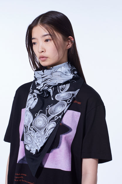 S'YTE × JUNJI ITO -UZUMAKI- KIRIE WEARING YOHJI YAMAMOTO SCARF