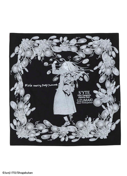 S'YTE × JUNJI ITO -UZUMAKI- KIRIE WEARING YOHJI YAMAMOTO SCARF