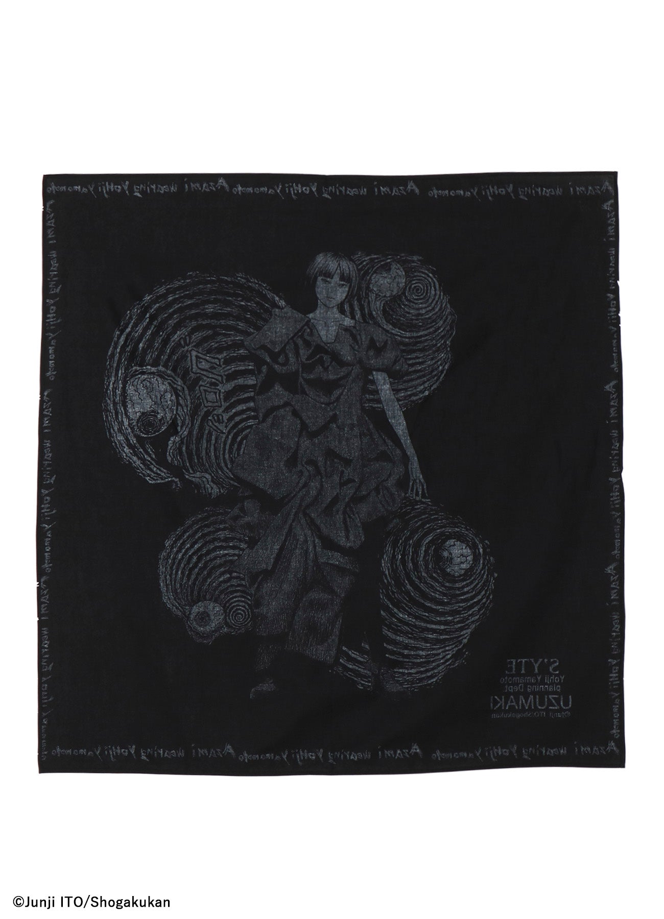 S'YTE × JUNJI ITO -UZUMAKI- AZAMI WEARING YOHJI YAMAMOTO SCARF