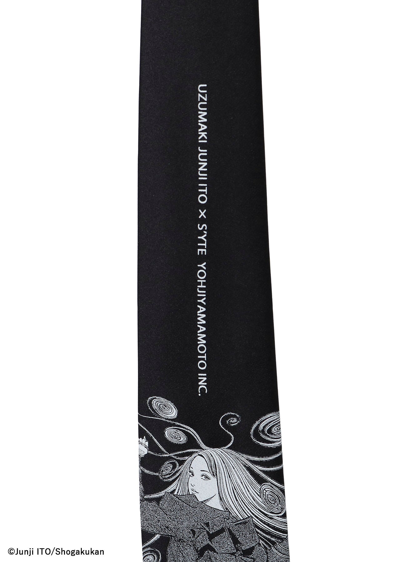 S'YTE × JUNJI ITO -UZUMAKI- KIRIE WEARING YOHJI YAMAMOTO SILK TIE