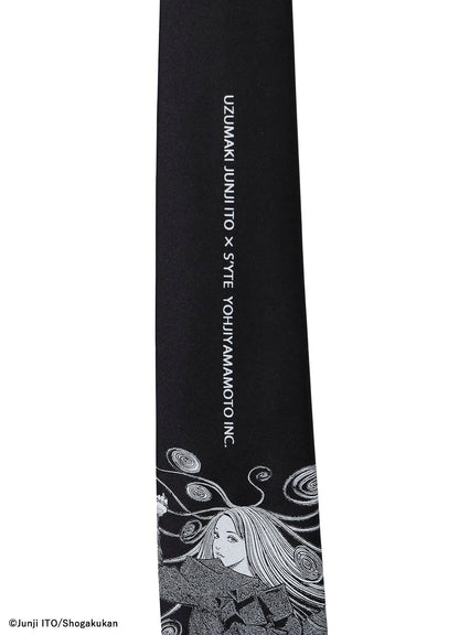 S'YTE × JUNJI ITO -UZUMAKI- KIRIE WEARING YOHJI YAMAMOTO SILK TIE