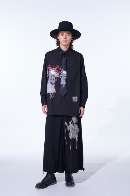 S'YTE × JUNJI ITO -UZUMAKI- KIRIE WEARING YOHJI YAMAMOTO SILK TIE