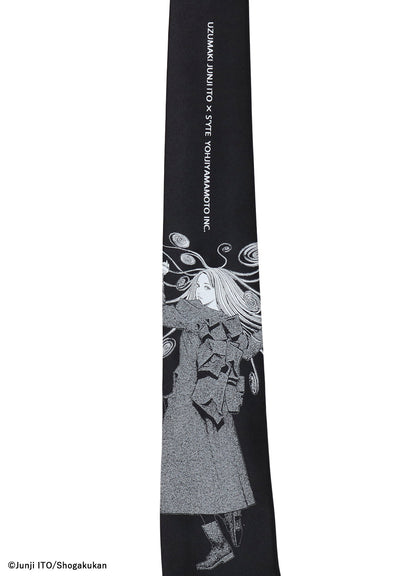 S'YTE × JUNJI ITO -UZUMAKI- KIRIE WEARING YOHJI YAMAMOTO SILK TIE