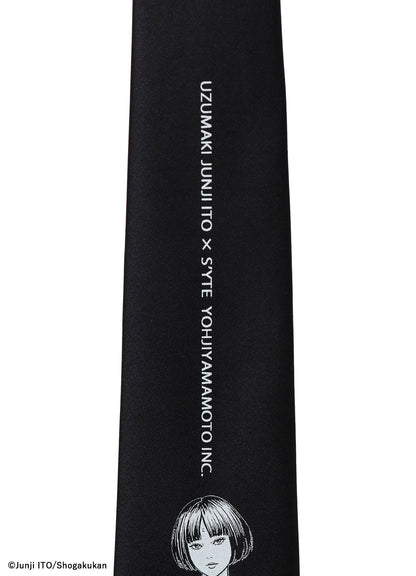 S'YTE × JUNJI ITO -UZUMAKI- AZAMI WEARING YOHJI YAMAMOTO SILK TIE