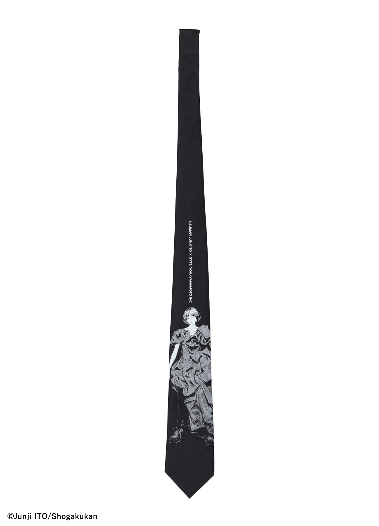 S'YTE × JUNJI ITO -UZUMAKI- AZAMI WEARING YOHJI YAMAMOTO SILK TIE