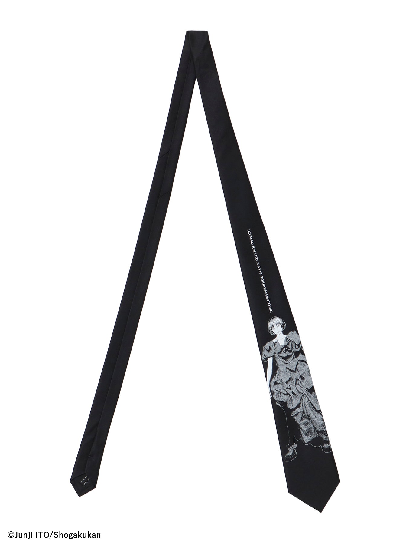 S'YTE × JUNJI ITO -UZUMAKI- AZAMI WEARING YOHJI YAMAMOTO SILK TIE