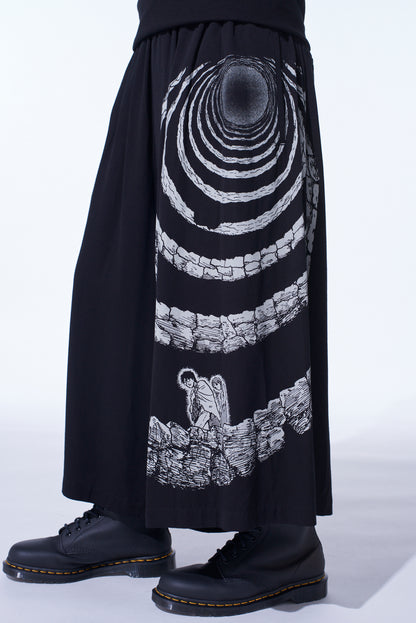 S'YTE × JUNJI ITO -UZUMAKI- THE SPIRAL PRINTED CULOTTE PANTS