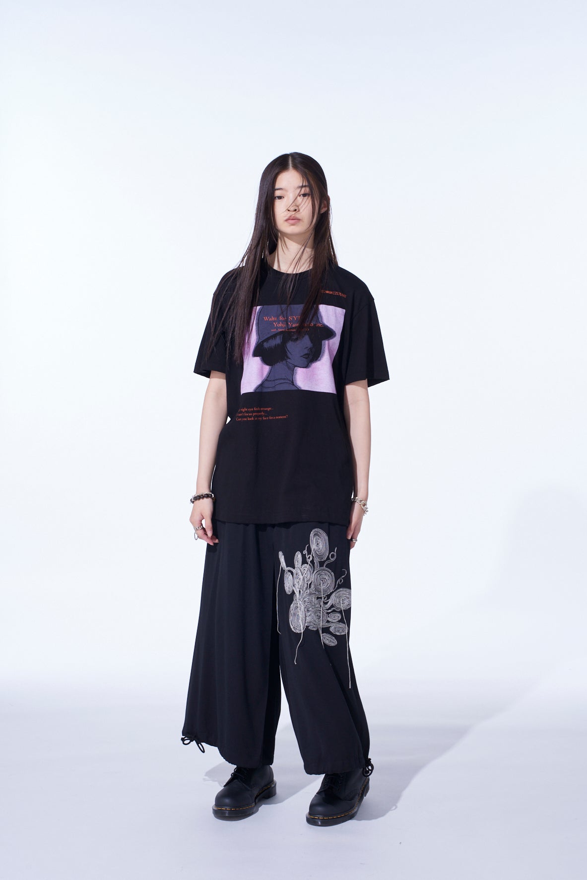 S’YTE（サイト） Hakama Balloon Pants S'YTE × JUNJI ITO -UZUMAKI- UZUMAKI MOTIF EMBROIDERY HAKAMA